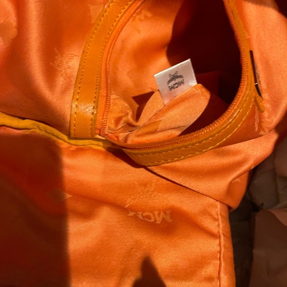 MCM Visetos Side Stud Large Stark Backpack Orange - Picture 15 of 15